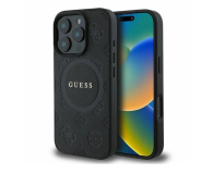 Guess Saffiano Peony Classic Logo do iPhone 16 Pro Max czarny - 1278286 - zdjęcie 1